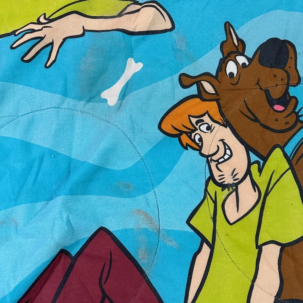 Vintage Scooby Doo & Shaggy Twin Comforter Quilted & Reversible USA 1998